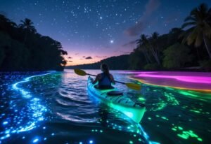 Where to Swim in Pink Lakes, Glow-in-the-Dark Bays, and Rainbow Rivers: A Guide to Unique Natural Waters Around the World
